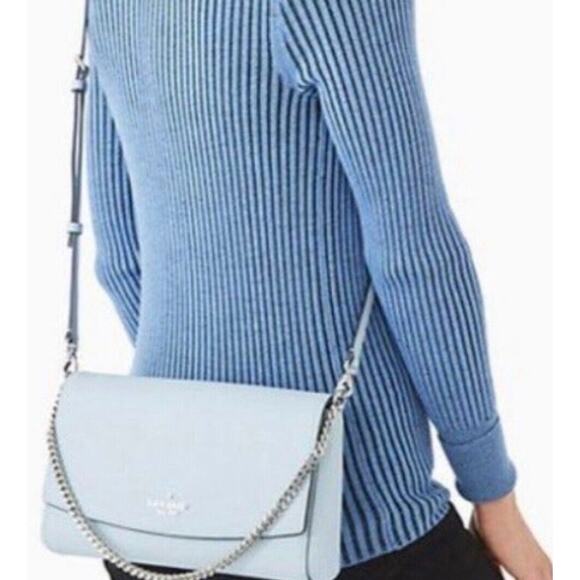 Kate Spade RETAIL $279 | Greer Leather Crossbody Bag | Color: Ocean Blue - Picture 2 of 16